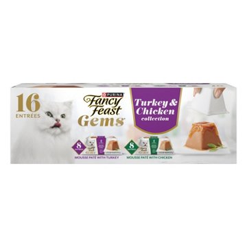 Fancy Feast Gems Pate Mousse Wet Cat Food - Turkey & Chicken