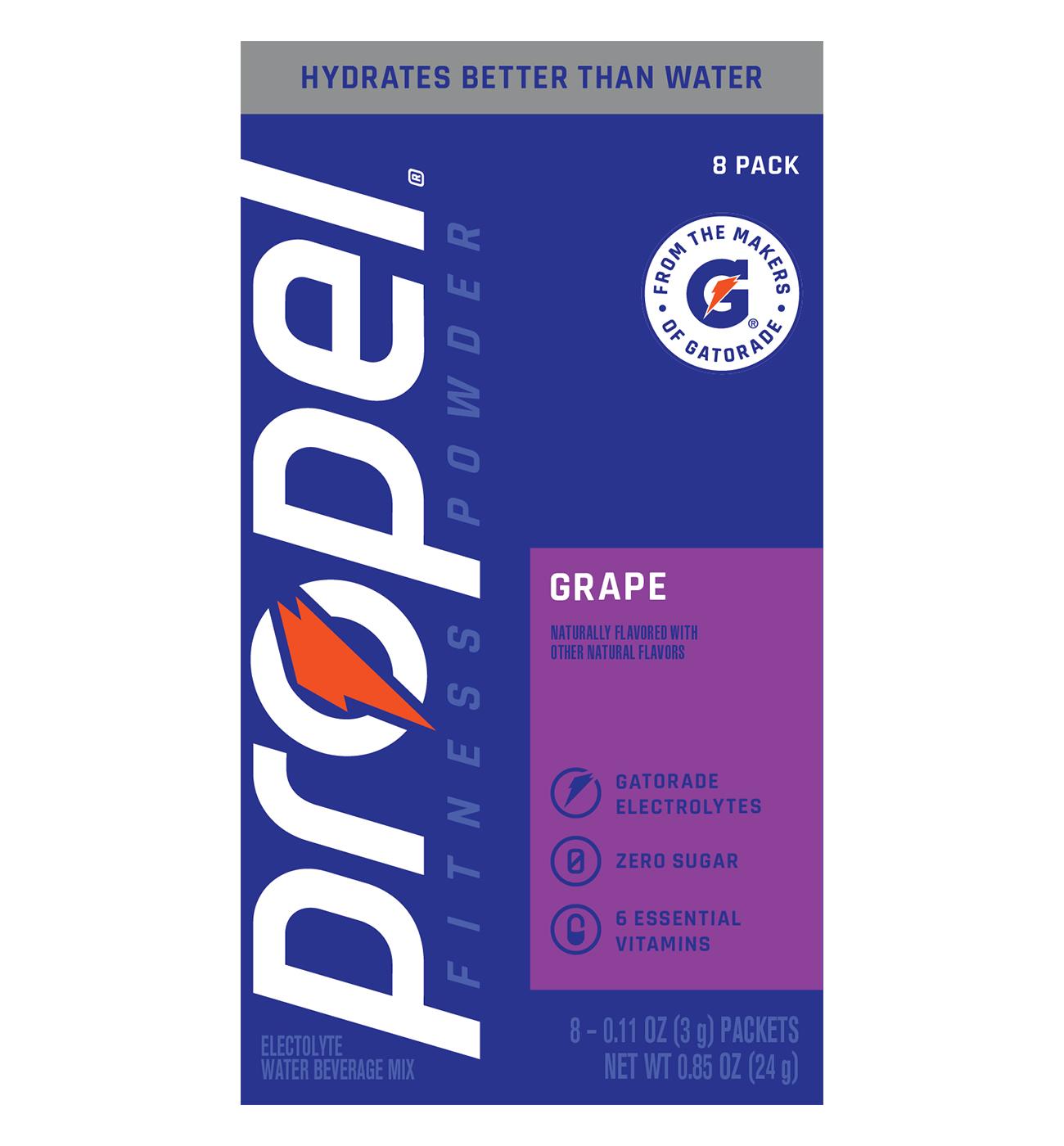 Propel Fitness Powder Electrolyte Stick Packs - Grape; image 1 of 3