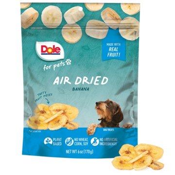 Dole For Pets Air Dried Dog Treats - Banana Chips, 6 oz