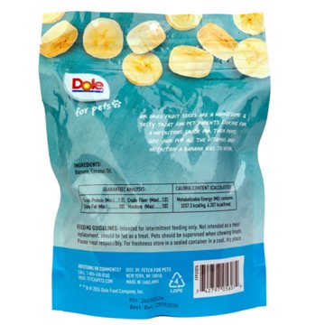 Dole For Pets Air Dried Dog Treats - Banana Chips, 6 oz