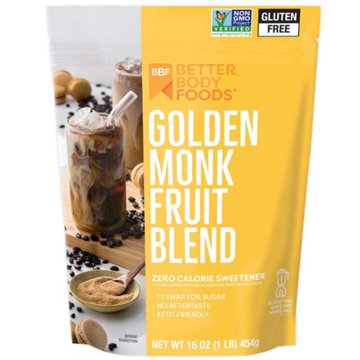 BetterBody Foods Golden Monk Fruit Blend Sweetener, 16 oz