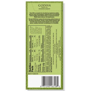 Godiva Pistachio & Kadayif Dubai-Style Milk Chocolate Bar