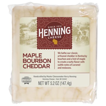 Henning Cheese Maple Bourbon Cheddar