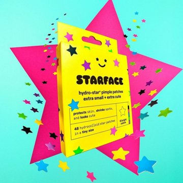 Starface Hydro-Stars Pimple Patches- Bright Colors, Extra Small
