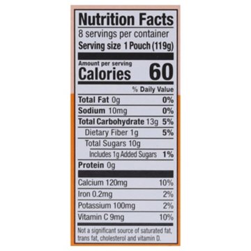 Mott's Vanilla Peach Fruit Smoothie Pouches, 8 ct