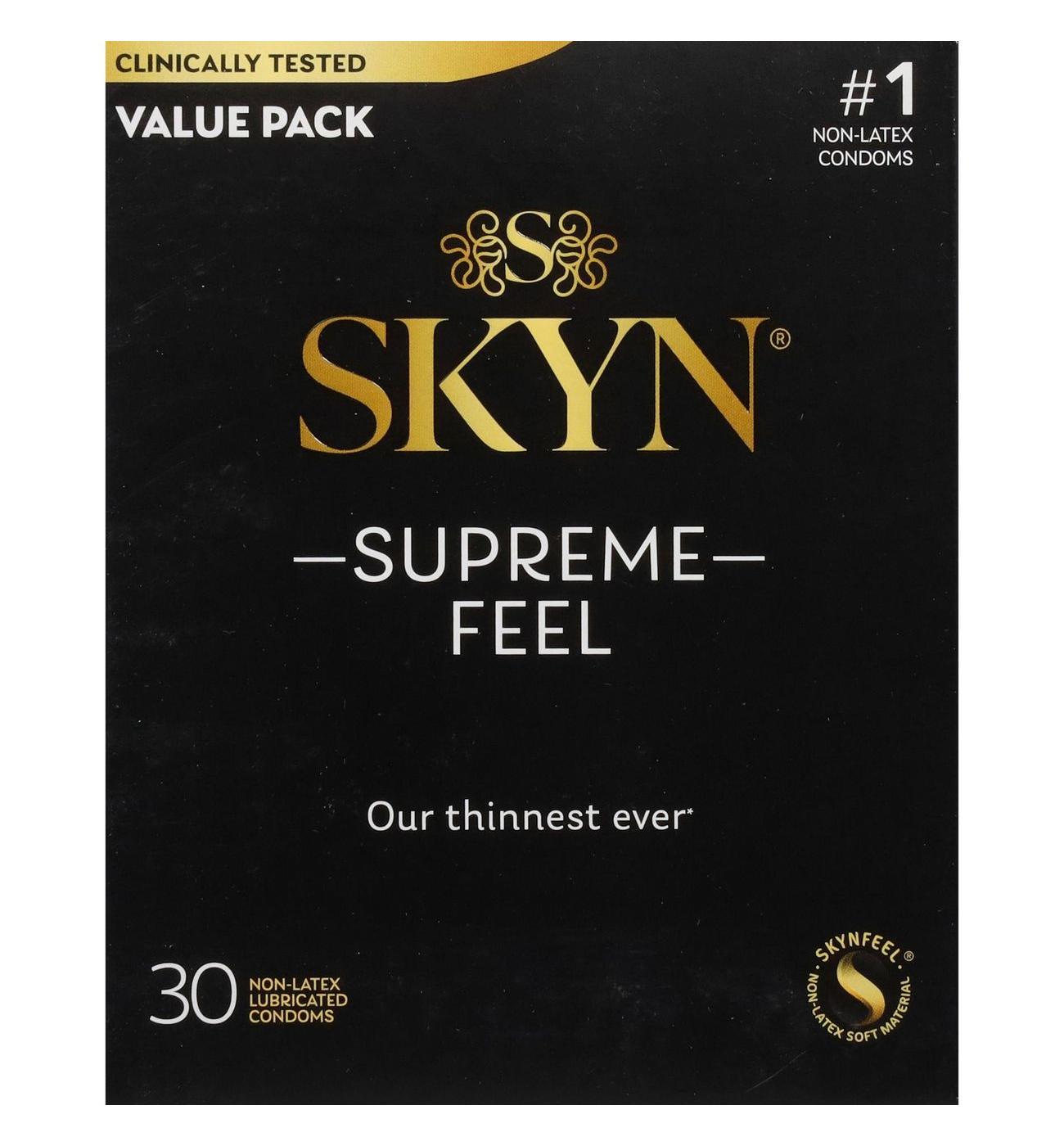 Skyn Supreme Feel Non Latex Condoms; image 1 of 2