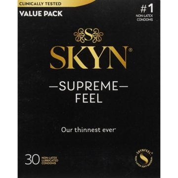 Skyn Supreme Feel Non Latex Condoms, 30 ct