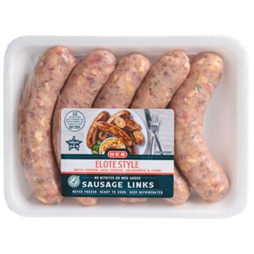 H-E-B Elote Cheese Pork Sausage Links