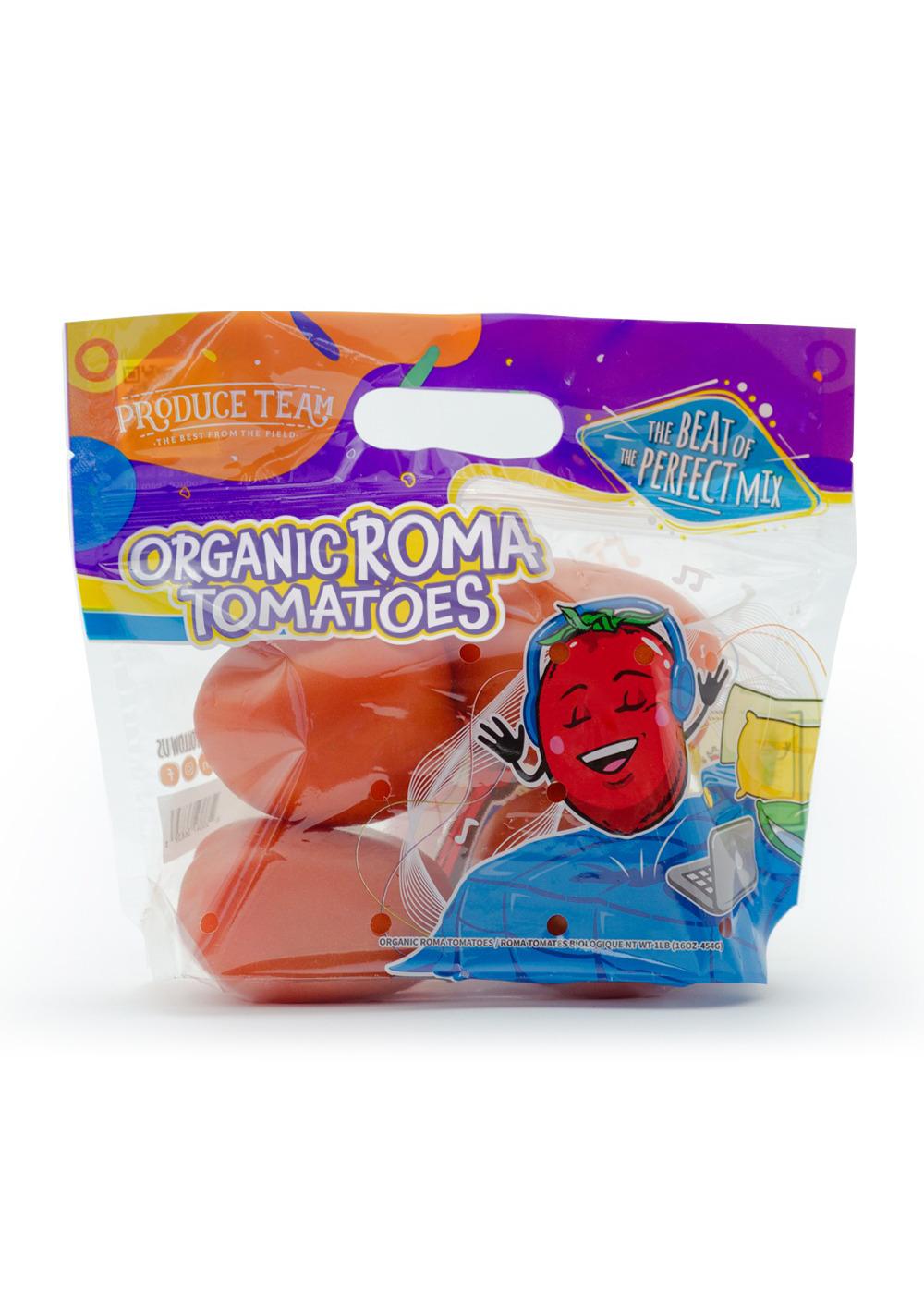 Fresh Organic Roma Tomatoes; image 1 of 2