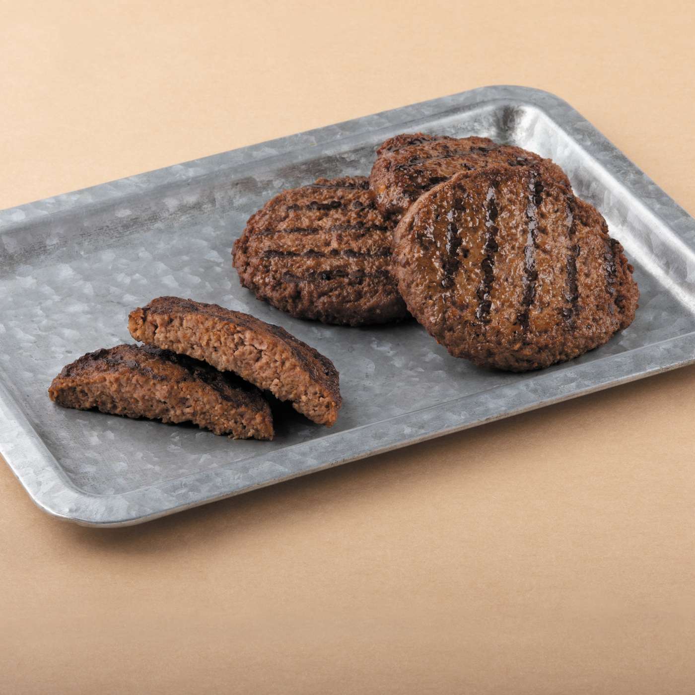 H-E-B Meat Market Beef & Pork Steakhouse Seasoned Burger Patties; image 2 of 3