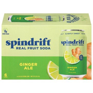 Spindrift Spindrift Ginger Ale Fruit Soda 6 pk Cans