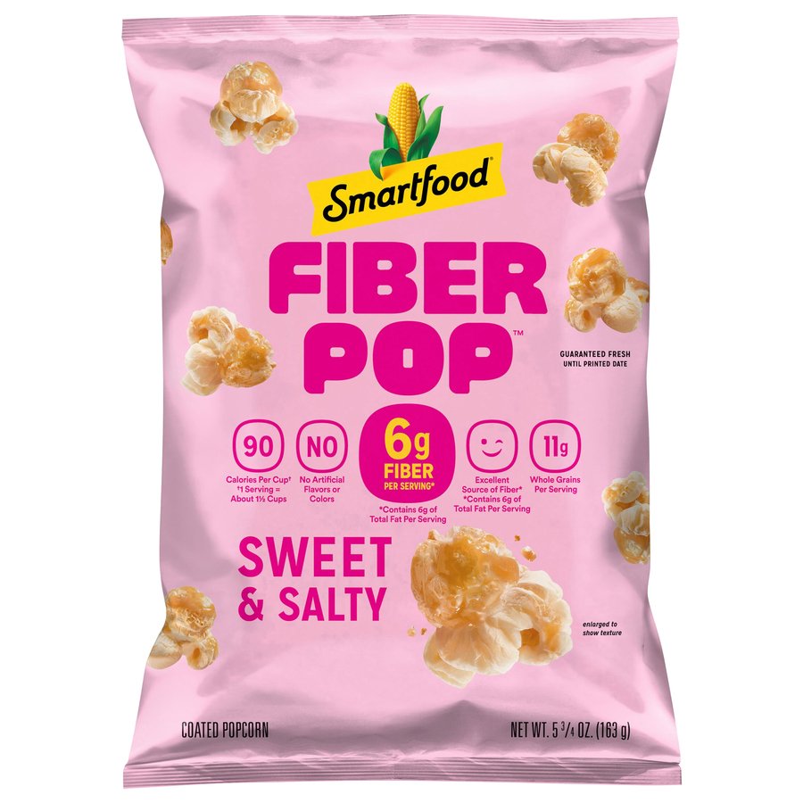 Smartfood Fiber Pop Sweet & Salty Popped Popcorn - Shop Popcorn at H-E-B