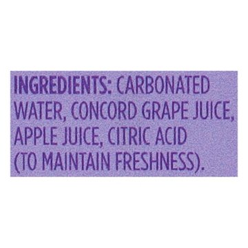 Spindrift Concord Grape Fruit Soda 6 pk Cans