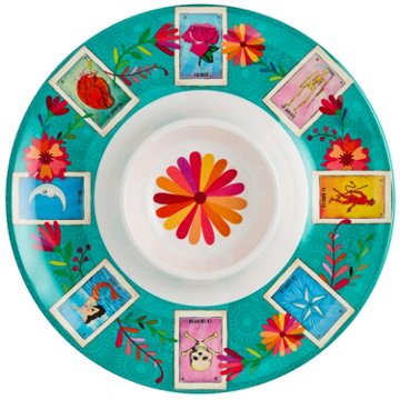 Loteria Don Clemente Melamine Chip & Dip Tray, 15"