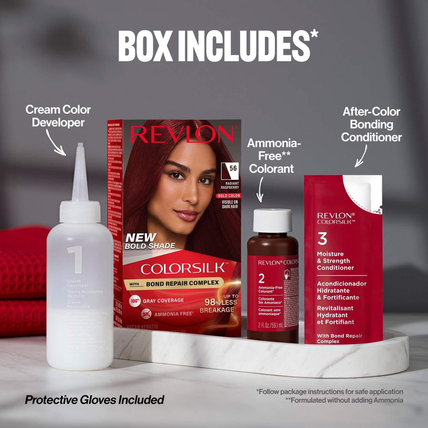 Revlon ColorSilk Permanent Hair Color - 56 Radiant Raspberry - Shop ...