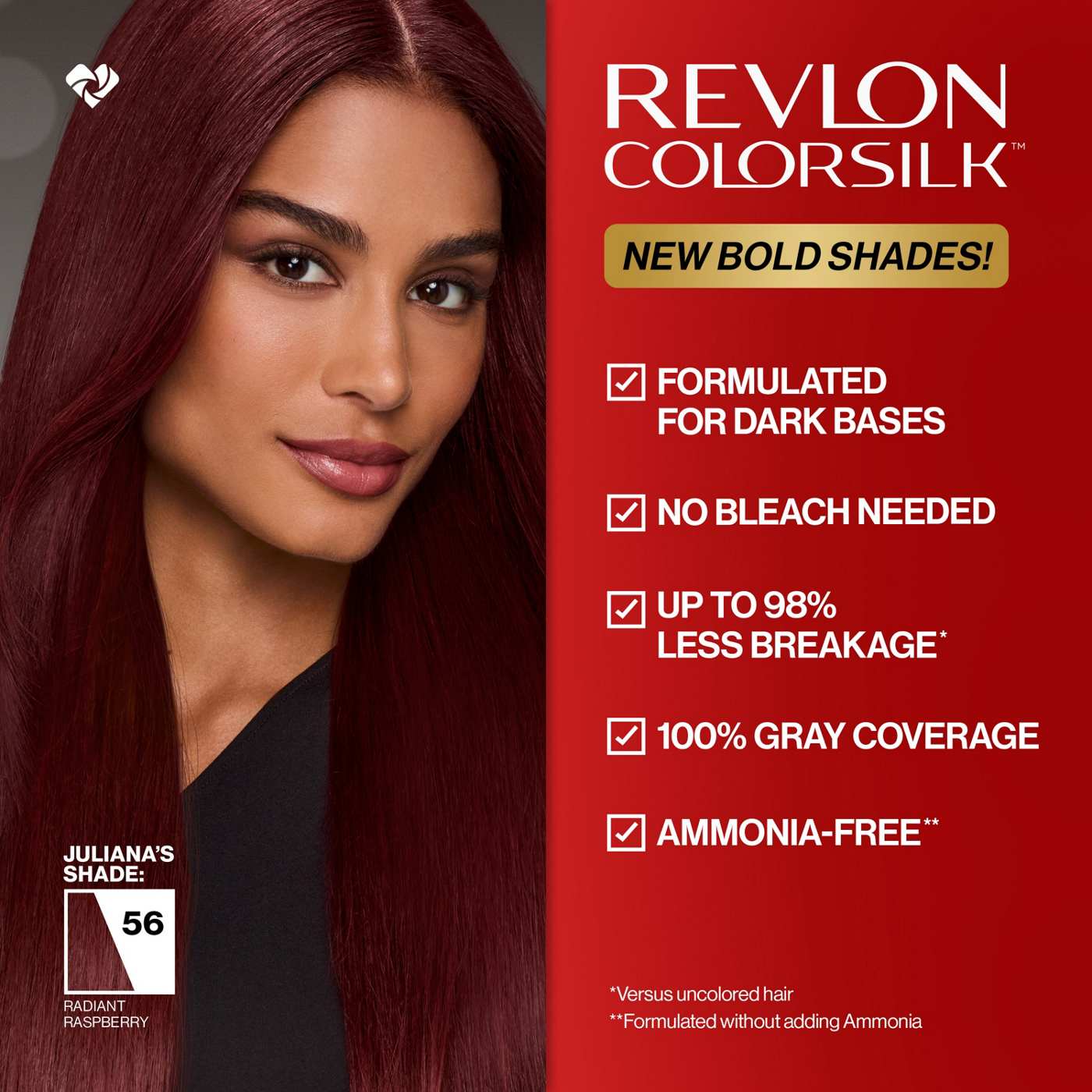 Revlon ColorSilk Permanent Hair Color - 56 Radiant Raspberry - Shop ...