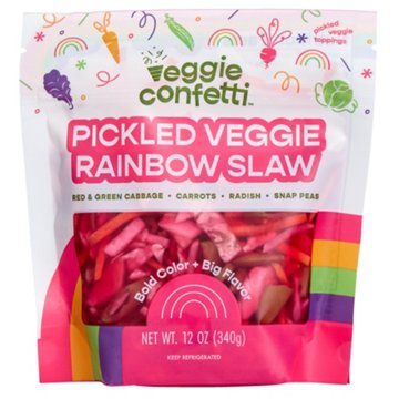 Veggie Confetti Pickled Veggie Rainbow Slaw, 12 oz