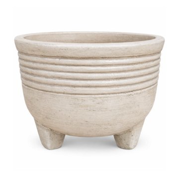 Blue Orange Pottery Molcajete Clay - Lines, 13" x 10"