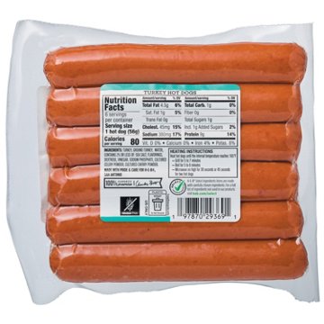 H-E-B Texas Heritage Turkey Hotdogs, 12 oz
