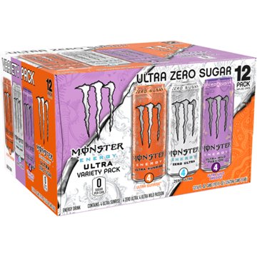 Monster Energy Ultra Zero Sugar Variety Pack 12 pk Cans