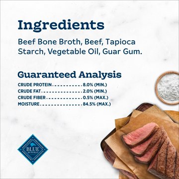 Blue Buffalo Tastefuls Adult Wet Cat Food Complement - Beef Puree