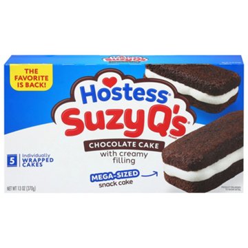 Hostess Suzy Q's Cream Filled Chocolate Snack Cakes