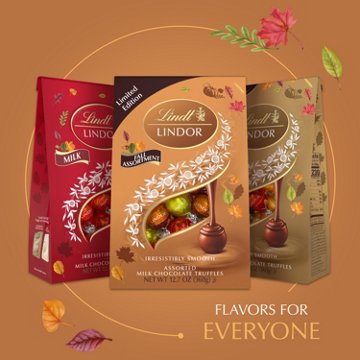 Lindt Lindor Fall Assortment Bag