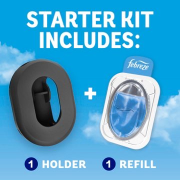 Febreze Air Trash Starter Kit Holder & Refill - Linen & Sky