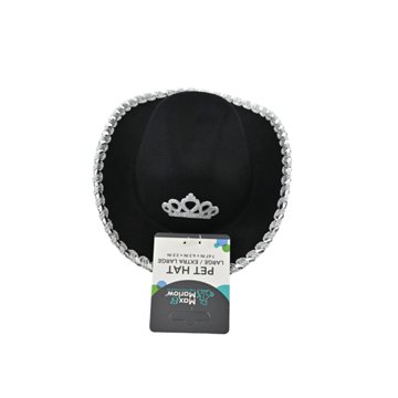 Max & Marlow Black Cowboy Hat with Silver