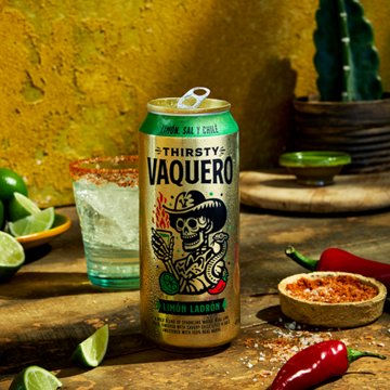 Thirsty Vaquero Limón Ladrón Mexican-Inspired Soda - Lime Salt Chile, 16 oz