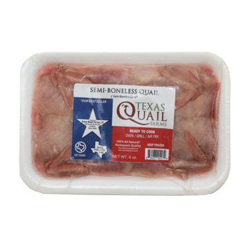 Texas Quail Farms Semi-Boneless Quail, 8 oz