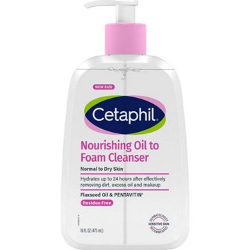 Cetaphil Nourishing Oil to Foam Cleanser - Normal to Dry Sensitive Skin