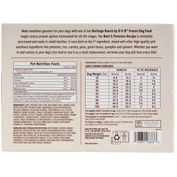 Heritage Ranch by H-E-B Frozen Dog Food Value Pack - Beef & Potatoes Recipe