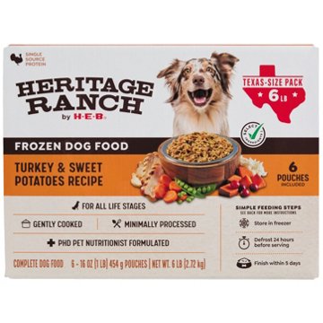 Heritage Ranch by H-E-B Frozen Dog Food Value Pack - Turkey & Sweet Potatoes Recipe