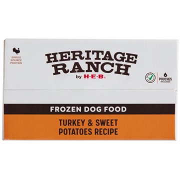 Heritage Ranch by H-E-B Frozen Dog Food Value Pack - Turkey & Sweet Potatoes Recipe