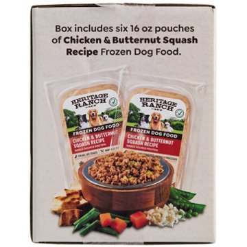 Heritage Ranch by H-E-B Frozen Dog Food Value Pack - Chicken & Butternut Squash
