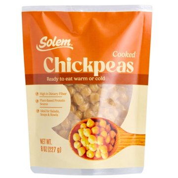 Solem Cooked Chickpeas, 8 oz