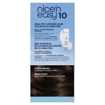Clairol Nice N Easy 10 Minute Permanent Hair Color - 4 Dark Brown