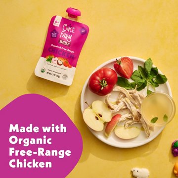 Once Upon a Farm Organic & Free Range Chicken Baby Pouch with Tomato Apple & Coconut Milk