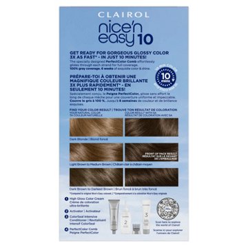 Clairol Nice N Easy 10 Minute Permanent Hair Color - 5A Medium Ash Brown