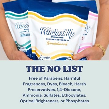 Washed Up Powder Laundry Detergent, 32 Loads - Floral