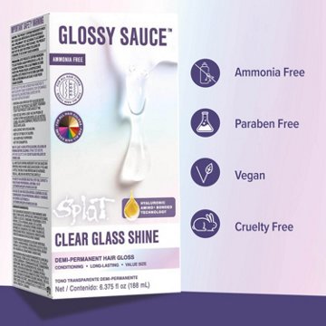 Splat Glossy Sauce Demi-Permanent Hair Gloss - Clear