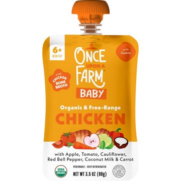Once Upon a Farm Organic & Free Range Chicken Baby Pouch with Cumin & Veggies