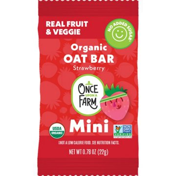 Once Upon A Farm Organic Mini Oat Bar - Strawberry