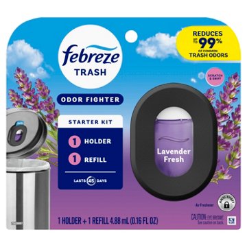Febreze Trash Odor Fighter Freshener Starter Kit - Lavender Fresh