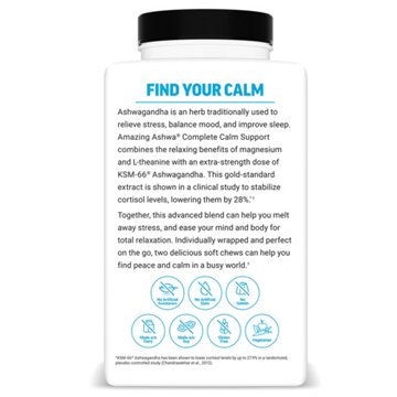 Force Factor Amazing Ashwa Complete Calm Support Softchew