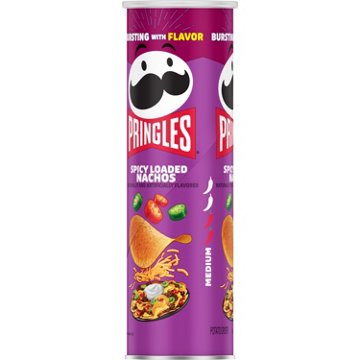 Pringles Spicy Loaded Nachos Potato Crisps Chips