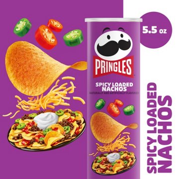 Pringles Spicy Loaded Nachos Potato Crisps Chips