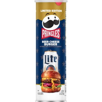 Pringles Miller Lite Beer Cheese Burger Potato Crisps Chips