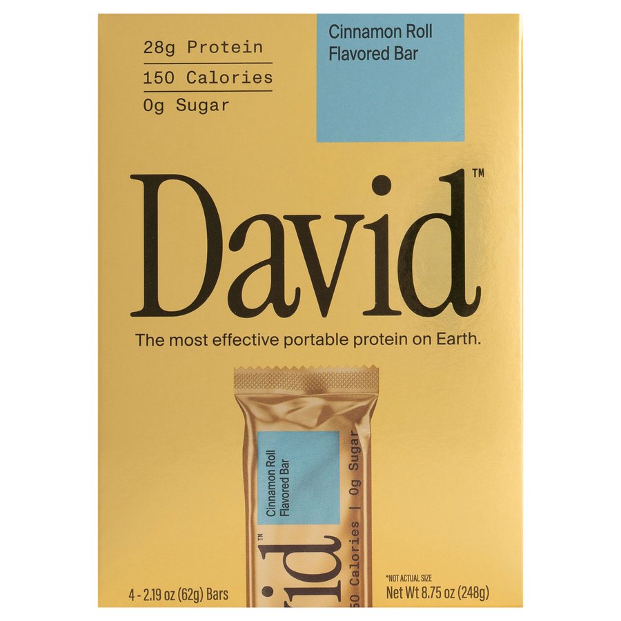 David 28g Protein Bars - Cinnamon Roll, 4 ct | Low Prices & Quality ...